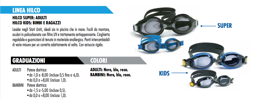 Hilco KIDS occhiale piscina neutro